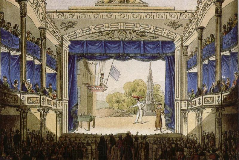robert schumann the opening of  the theater in der josefstadt in vienna Norge oil painting art